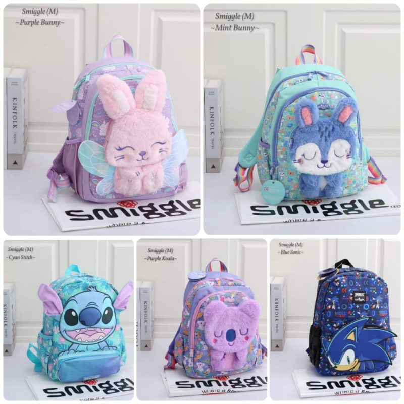 Tas Kid's Backpack Smiggle (M) Mirror Like Ori (Kode: FAS755)