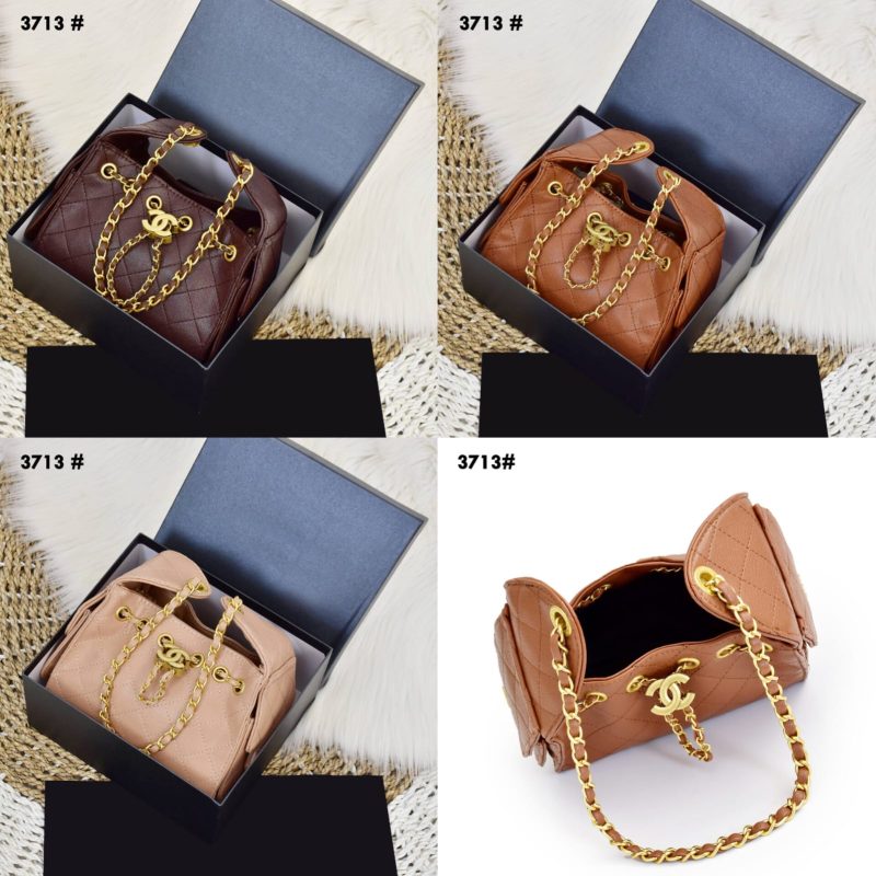 Tas Chanel Serut Bag 3713 Platinum Like Ori (Kode: CHA848)