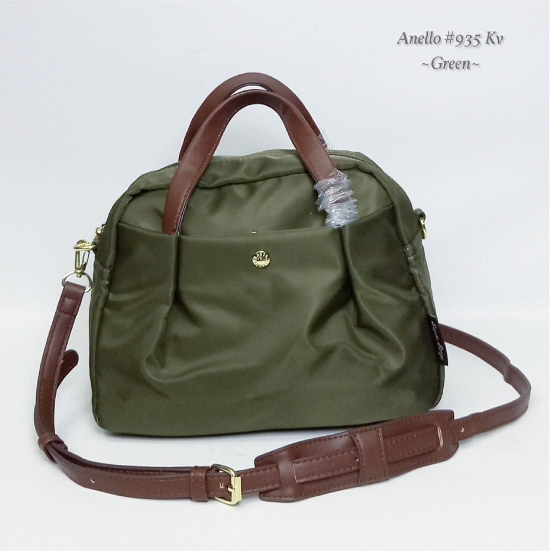 Tas Anello Legato Largo 2-Way Boston Shoulder Bag Anello 935YJ Mirror Like Ori (Kode: ANL109)