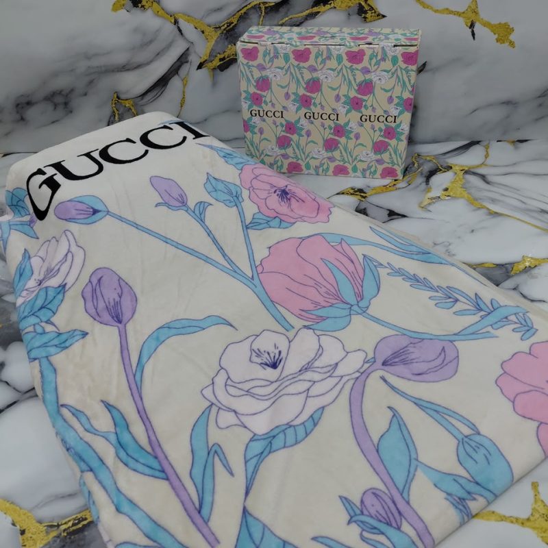 Selimut Gucci Floral Blanket G937 VIP Grade 1:1 (Kode: SMT020)