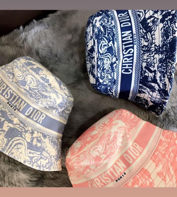 Topi Christian Dior Toile De Jouy Bucket Hat D219 VIP Grade 1:1 (Kode: TOP160)