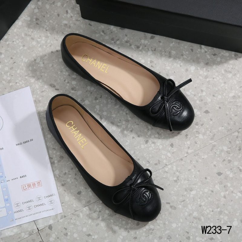 Sepatu Chanel Classic Ballerina Flats W233-7 Semi Premium (Kode: SCH048)