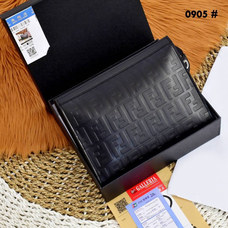 Tas Clutch Fendi Mirror Quality Bag 0905 Platinum Like Ori (Kode: FEN561)