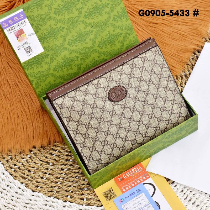 Tas Clutch Gucci Mirror Quality Bag G0905-5433 Platinum Like Ori (Kode: GUC1210)