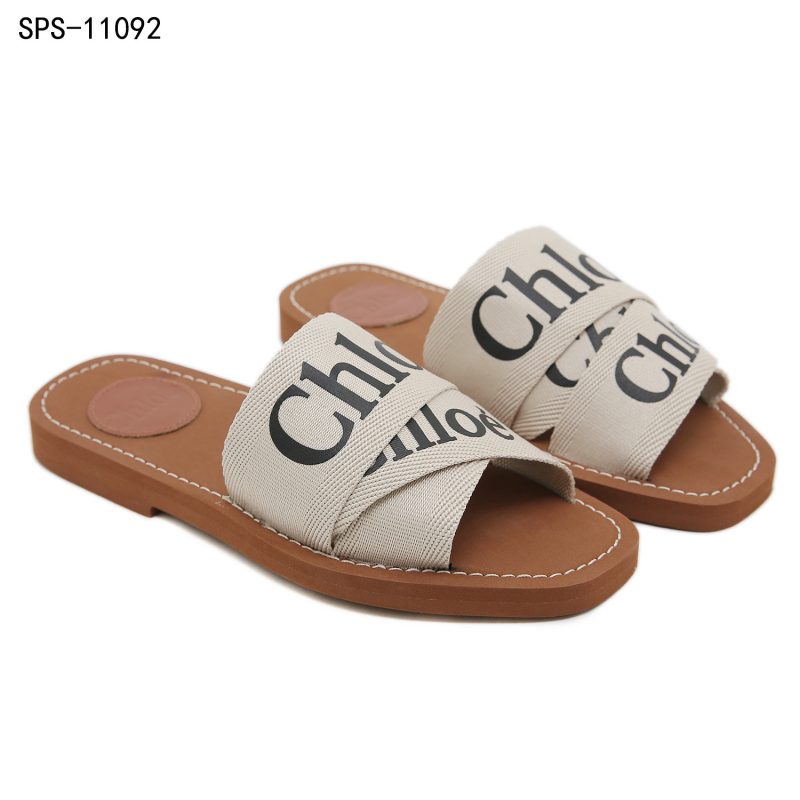 Sandal Chlo'e Slope Shoes SPS-11092 Platinum (Kode: SCL005)