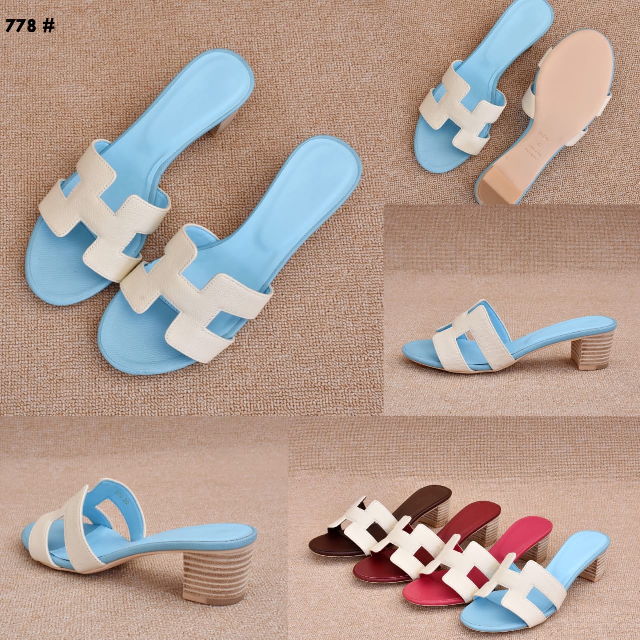 Sandal Hermes Pumps Shoes 778 Platinum (Kode: SHE329)
