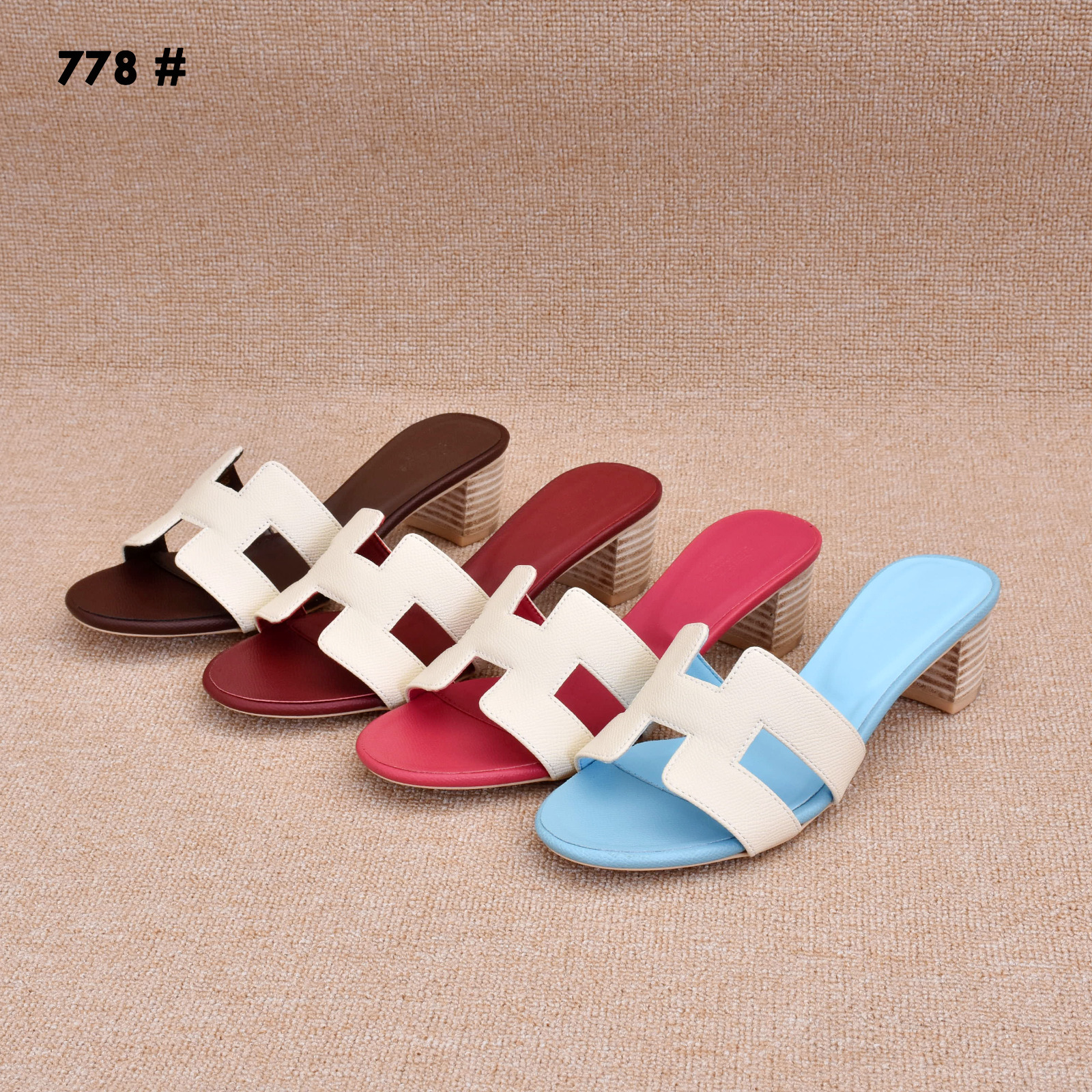 Sandal Hermes Pumps Shoes 778 Platinum (Kode: SHE329)