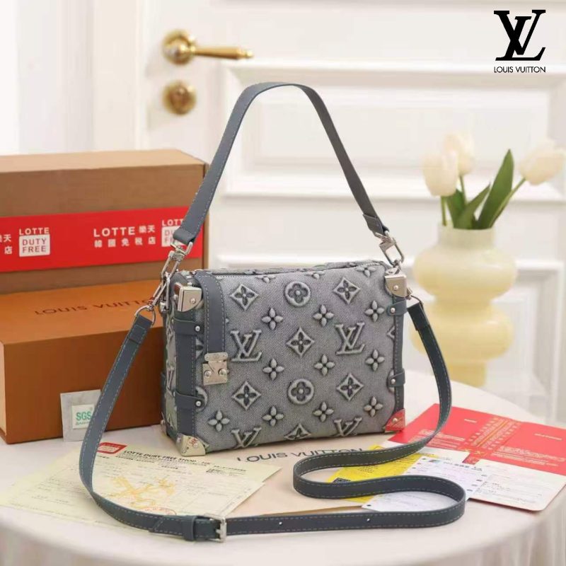 Tas Louis Vuitton Denim Leather Blue Side Trunk M46358 Semi Original (Kode: LVT1545)