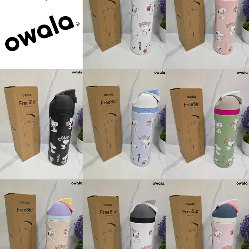 Bottle Owala x Snoopy Freesip Water Bottle Exclusive Tumbler 24oz Like Original (Kode: BTL001)