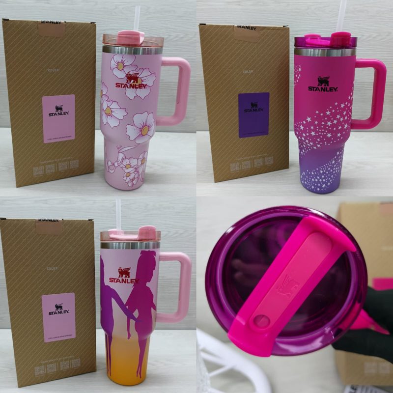 Bottle Series Barbie Limited Edition Stanley Tumbler Quencher Handle Like Original (Kode: BTL005)