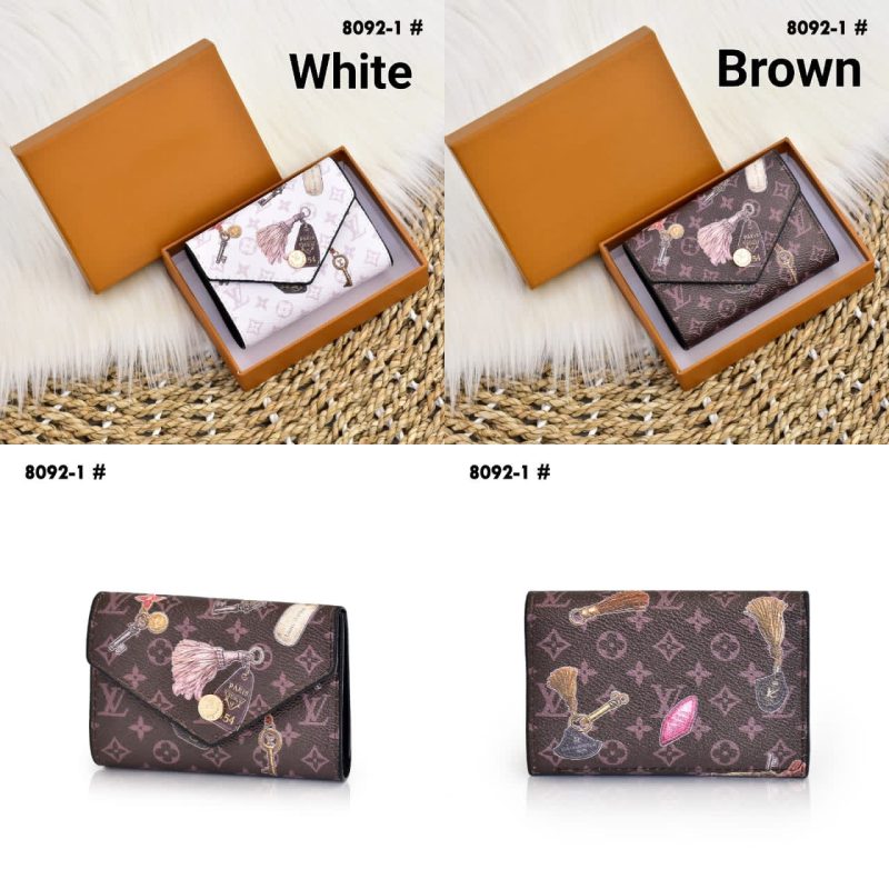 Dompet Pendek Wanita Louis Vuitton 8092-1 Platinum Like Ori (Kode: DMT042)