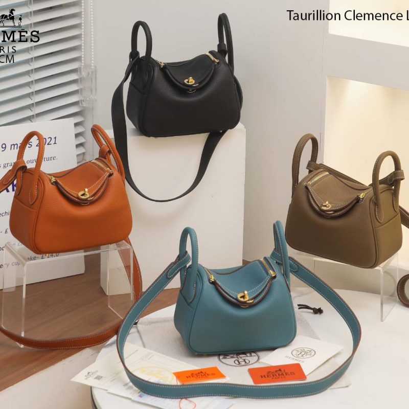 Tas Hermes Lindy Mini Mykonos Taurillion Original Authentic (Kode: HER960)
