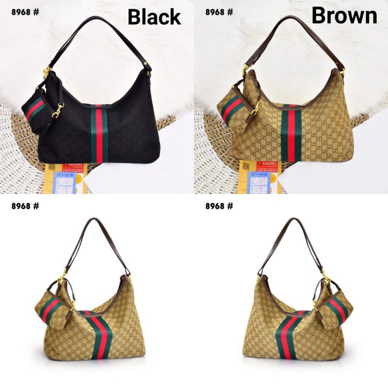 Tas Gucci Hobo Bag 8968 Platinum Like Ori (Kode: GUC1246)