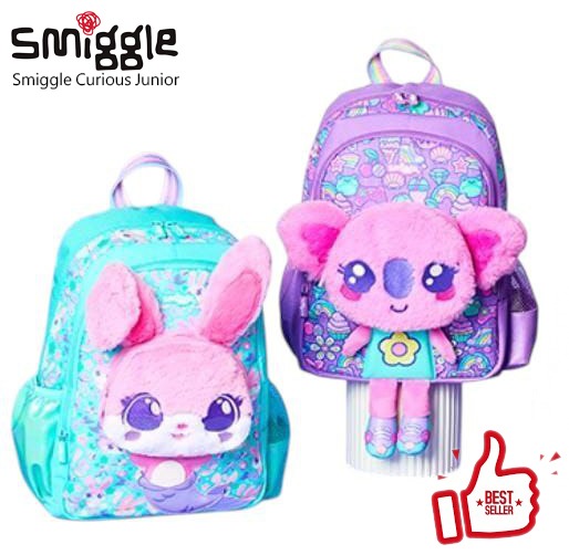 Tas Smiggle Curious Junior Character Backpack Discover A World Of Playful Original Reference (Kode: FAS777)
