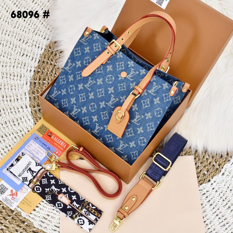 Tas Louis Vuitton Tote Bag 68096 Platinum Like Ori (Kode: LVT1564)