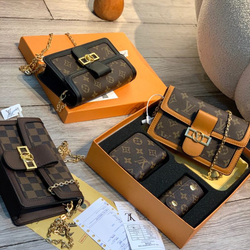 Tas Louis Vuitton Mini Dauphine Bag 2745 Platinum 1:1 (Kode: LVT1567)