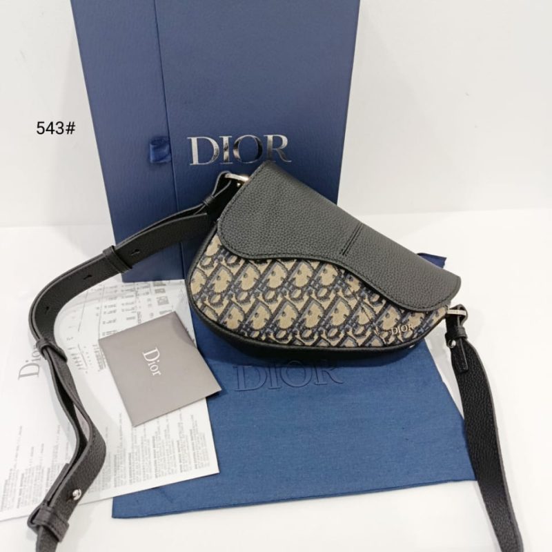 Tas Dior Mini Saddle Oblique Bag's 543 Mirror (Kode: CDR842)